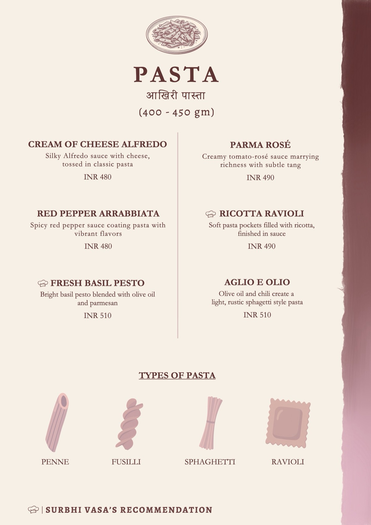 Sabrosa menu, page 7 of 18