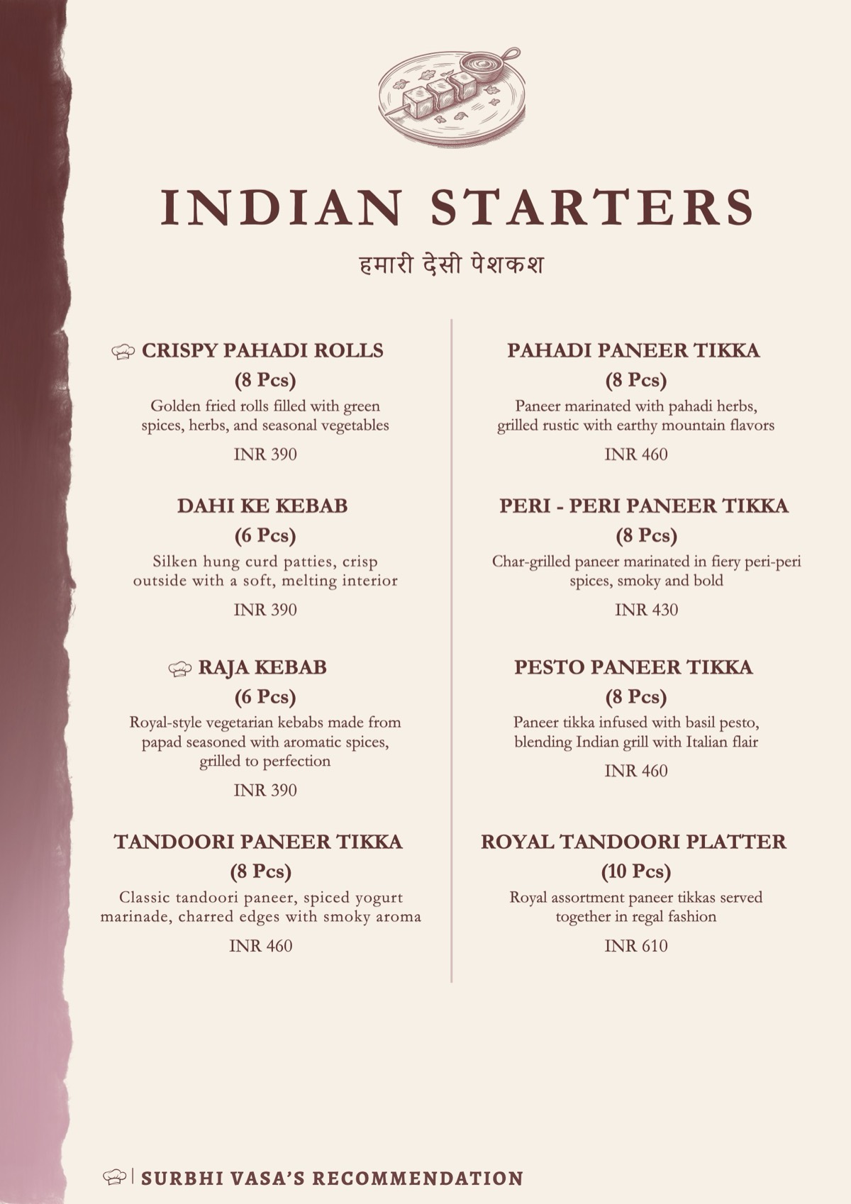 Sabrosa menu, page 8 of 18