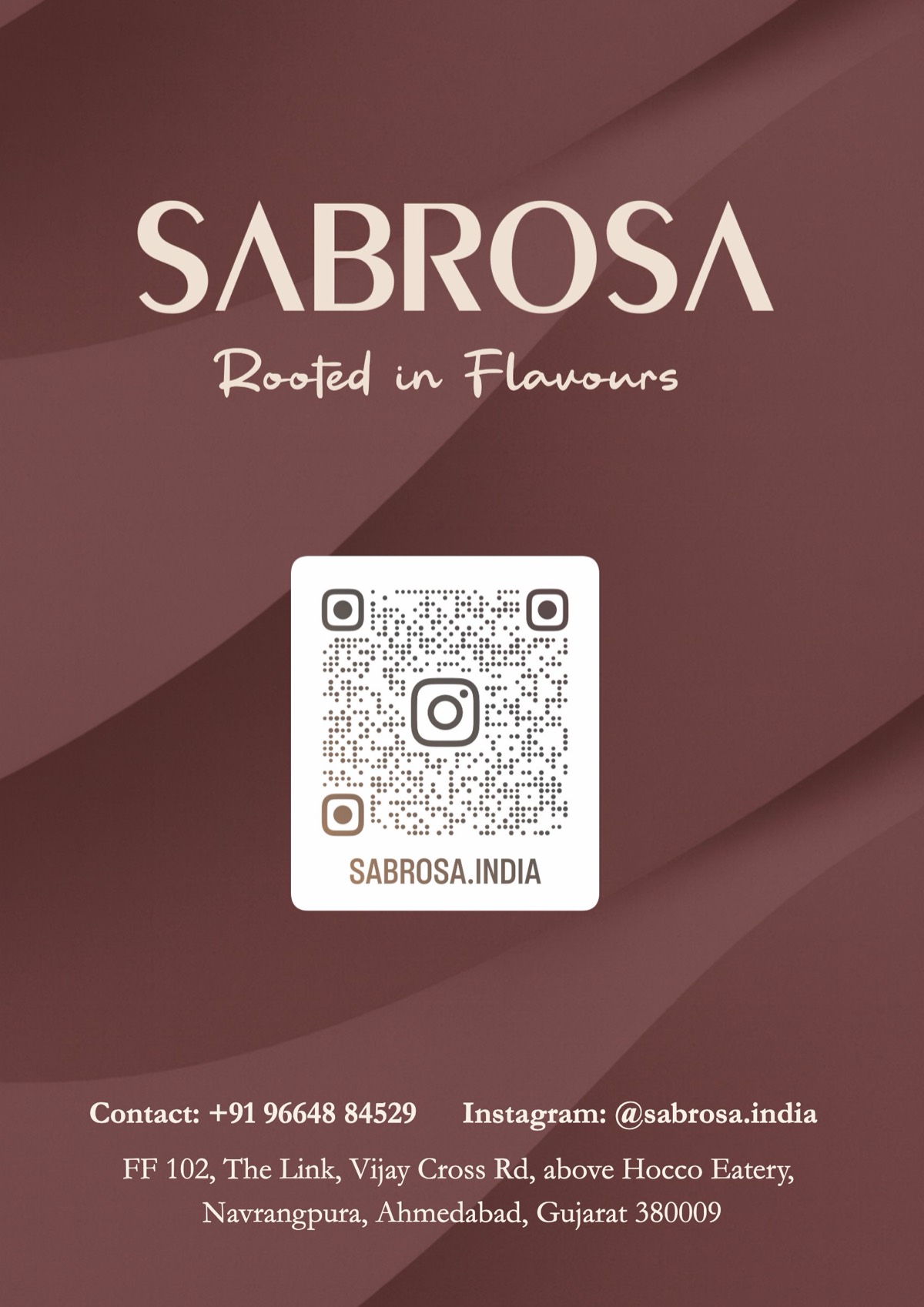 Sabrosa menu, page 18 of 18